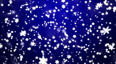 Christmas background with snowflakes - falling snow Video stock 10564475