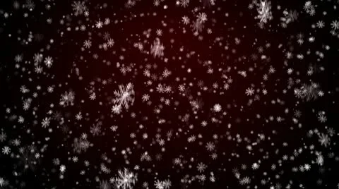 Christmas background with snowflakes - falling snow Stock Footage 10571271