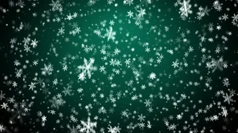 Christmas background with snowflakes - falling snow Stock Footage 10573674