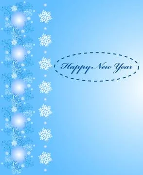 Christmas background with snowflakes Stock Illustration