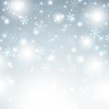 Christmas background with snowflakes Stock Illustration