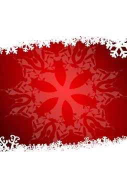 Christmas background with snowflakes Stockillustratie