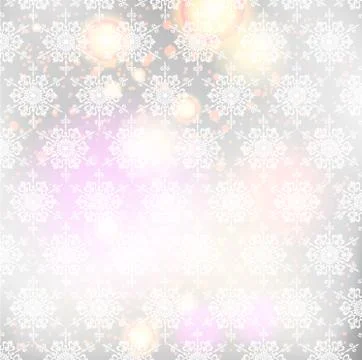 Christmas background with snowflakes Stock Illustration