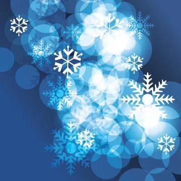 Christmas Background With Snowflakes Stock Illustration
