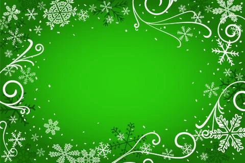 Christmas background with snowflakes Stock Illustration