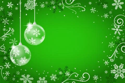 Christmas background with snowflakes Stock Illustration