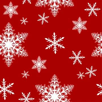 Christmas background with snowflakes Stock Illustration