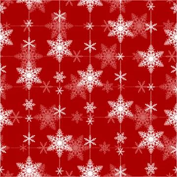 Christmas background with snowflakes Stock Illustration