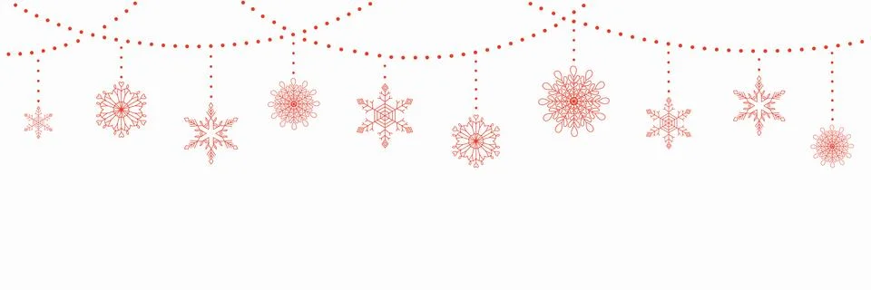 Christmas background with snowflakes Stock Illustration