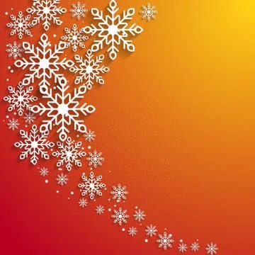 This is a christmas background with snowflakes Stock Illustration