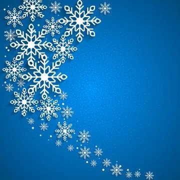 This is a christmas background with snowflakes Stock Illustration