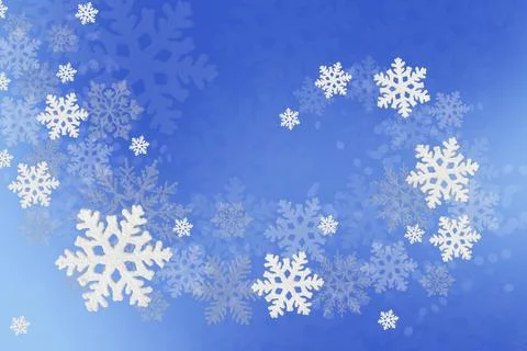 Christmas background with snowflakes Stock Illustration