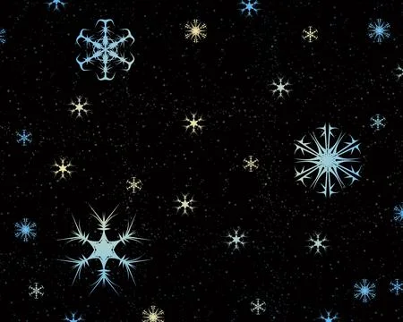 Christmas background with snowflakes Stock Illustration