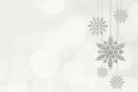 Christmas background with snowflakes Stock Photos
