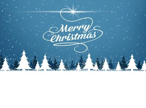 Christmas Background snowing , trees , Balls Season december Stock Illustration