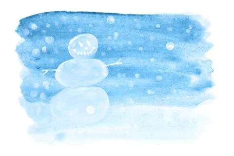 Christmas background with snowman Foto stock
