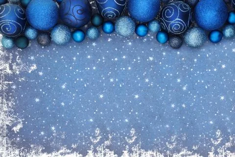 Christmas Background of Sparkling Tree Decorations Stock Illustration