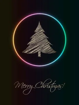 Christmas background with special christmas tree Illustrazione stock