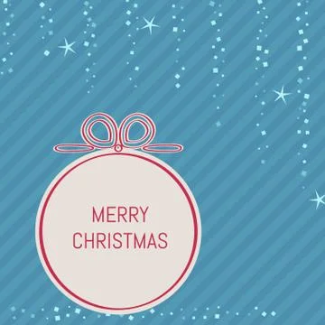 Christmas background with stripes Stock Illustration