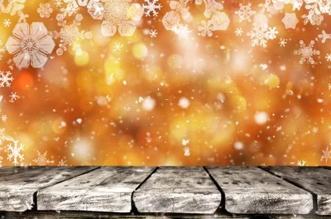 Christmas background table Stock Photos