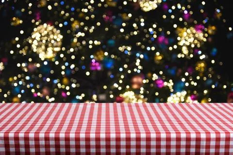 Christmas background table Stock Photos