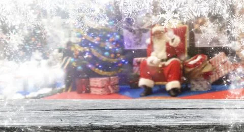 Christmas background table Stock Photos