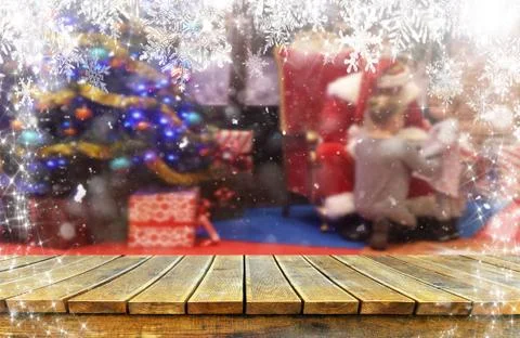 Christmas background table Stock Photos