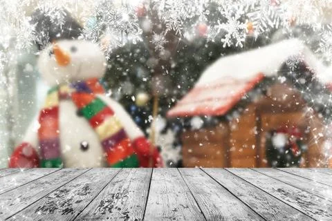 Christmas background table Stock Photos