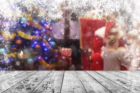 Christmas background table Stock Photos