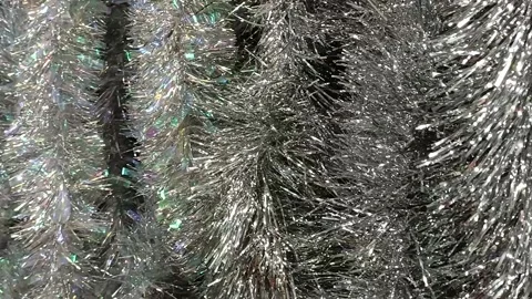 Christmas background with tinsel Stock Footage 221635463