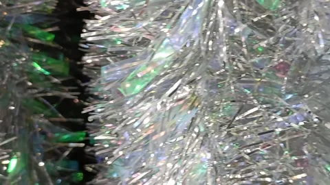 Christmas background with tinsel Stock Footage 221635564