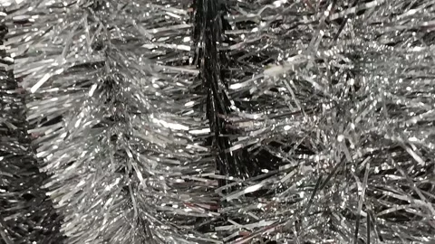 Christmas background tinsel Stock Footage 221635658