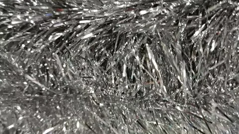 Christmas background with tinsel Stock Footage 221635668