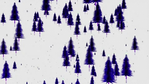 Christmas Background Tree Blue Loop Alpha 스톡 동영상 342000402