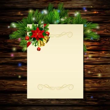 Christmas background with tree 스톡 일러스트