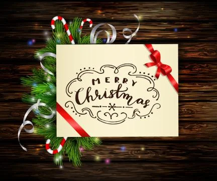 Christmas background with tree 스톡 일러스트