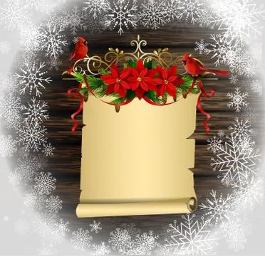 Christmas background with tree Illustrazione stock