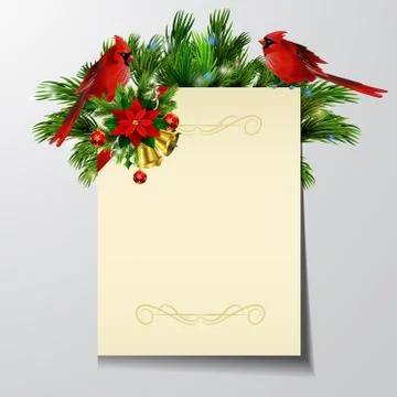 Christmas background with tree 스톡 일러스트