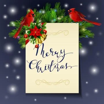 Christmas background with tree 스톡 일러스트