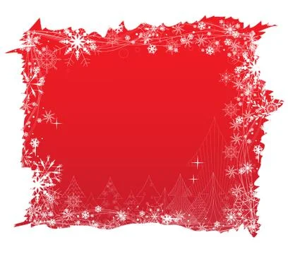 Christmas background with trees Stock Illustration