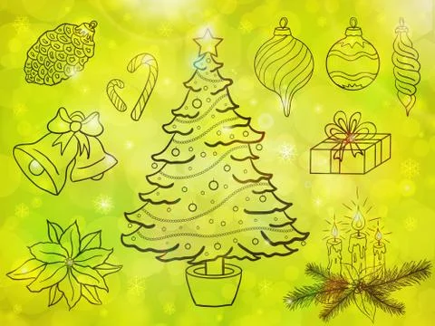 Christmas background vector Stock Illustration