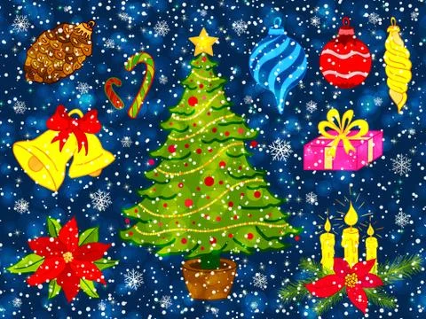 Christmas background vector Stock Illustration