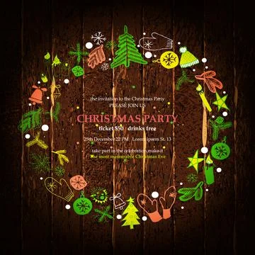 Christmas background. Vector illustration Stock Illustration