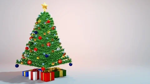 Christmas background white Stock Footage 100309238