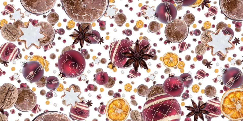 Christmas background (on white) Stock Illustration