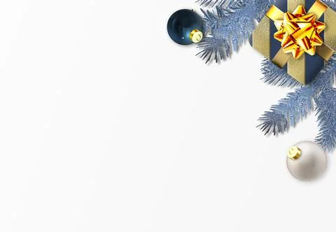 Christmas background on white Stock Illustration