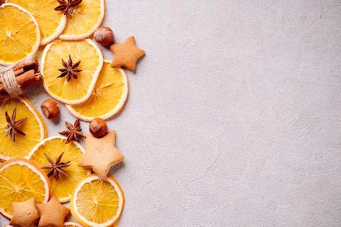 Christmas background, winter composition Stock Photos