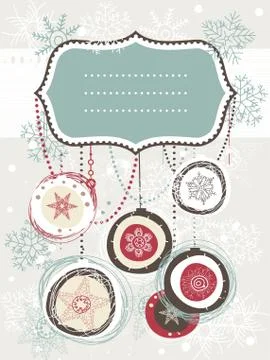 Christmas backgrounds with empty banner for your text or image Stock Illustration