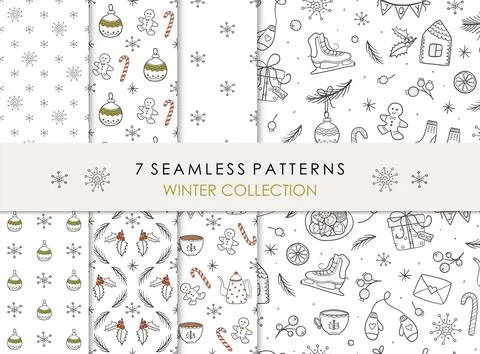 Christmas backgrounds set Stock Illustration