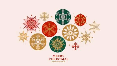 Christmas backgrounds vector illustration. Modern invitation merry xmas and.. Illustrazione stock